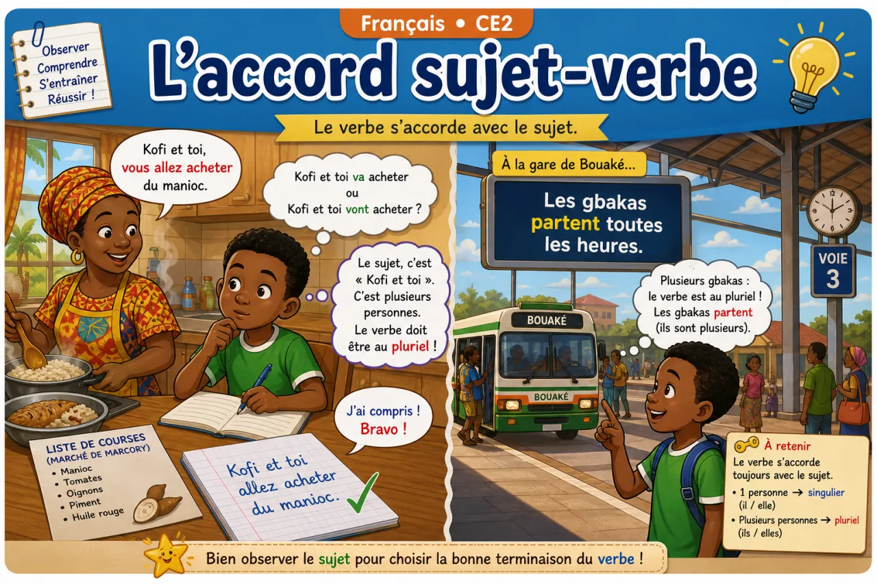 L'accord sujet-verbe