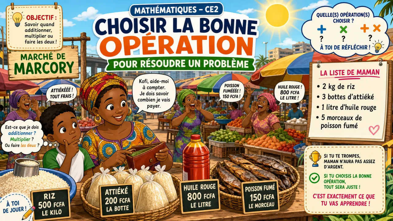 Choisir la bonne opération pour résoudre un problème