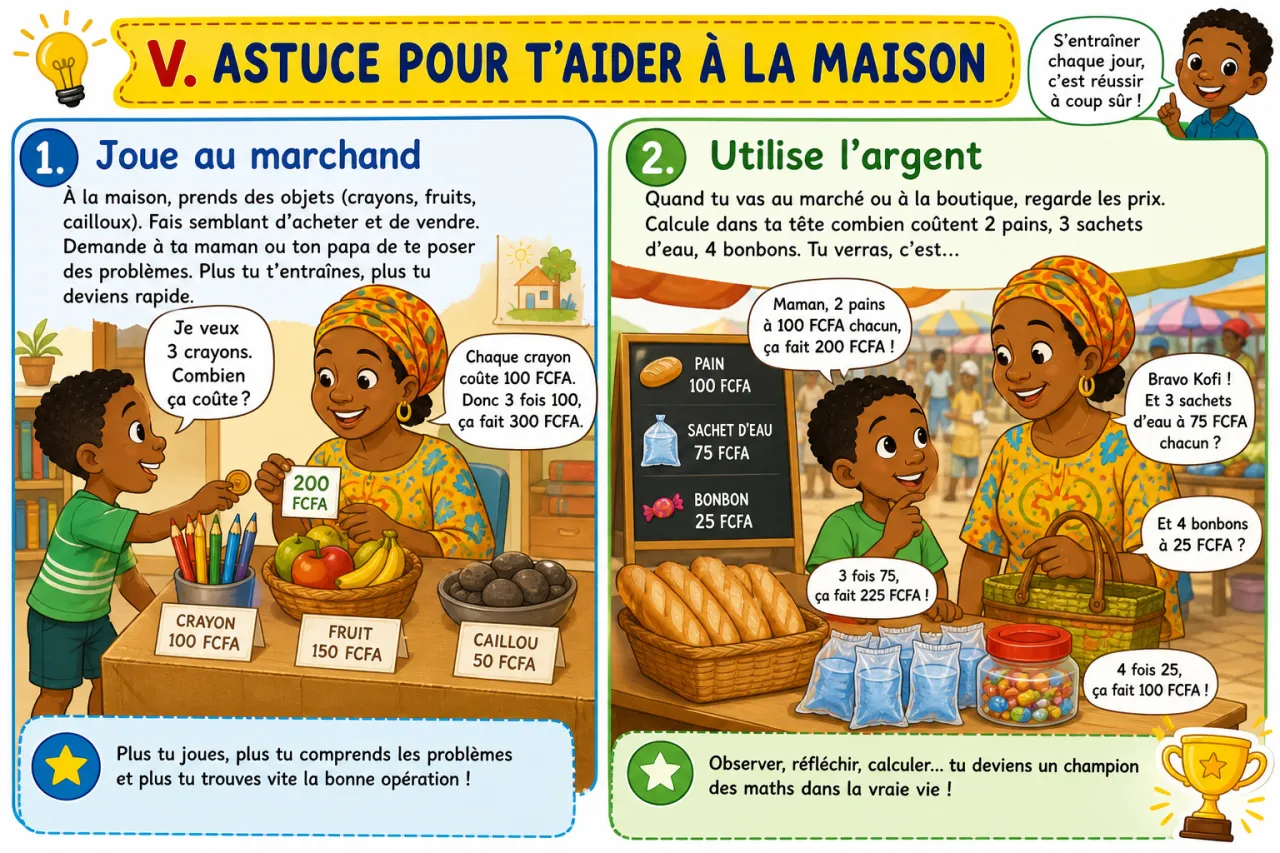 Choisir la bonne opération pour résoudre un problème — illustration