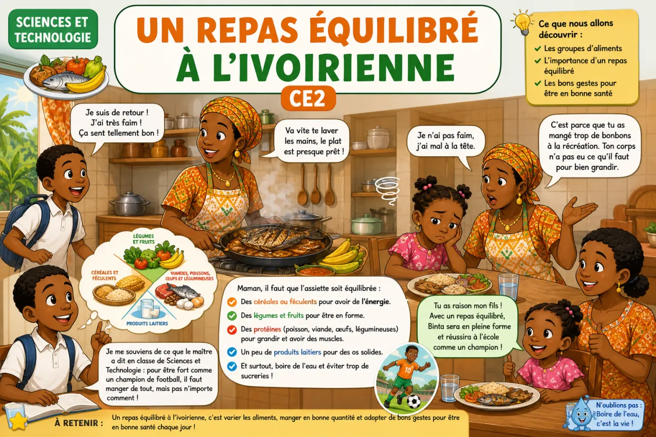 Un repas équilibré à l'ivoirienne