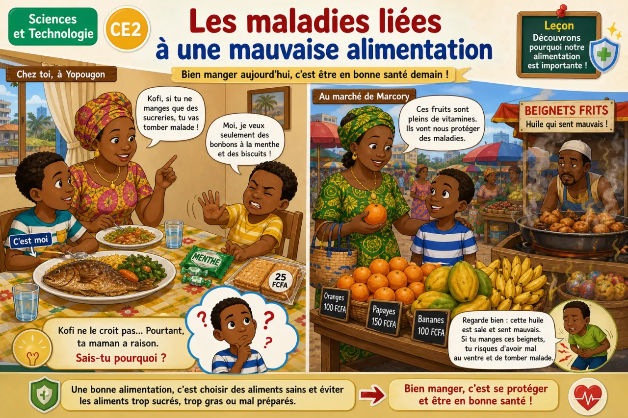 Les maladies liées à une mauvaise alimentation