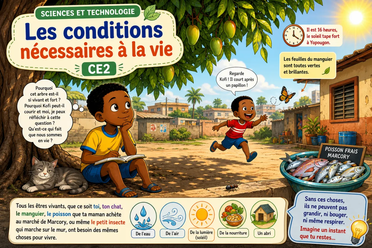 Les conditions nécessaires à la vie
