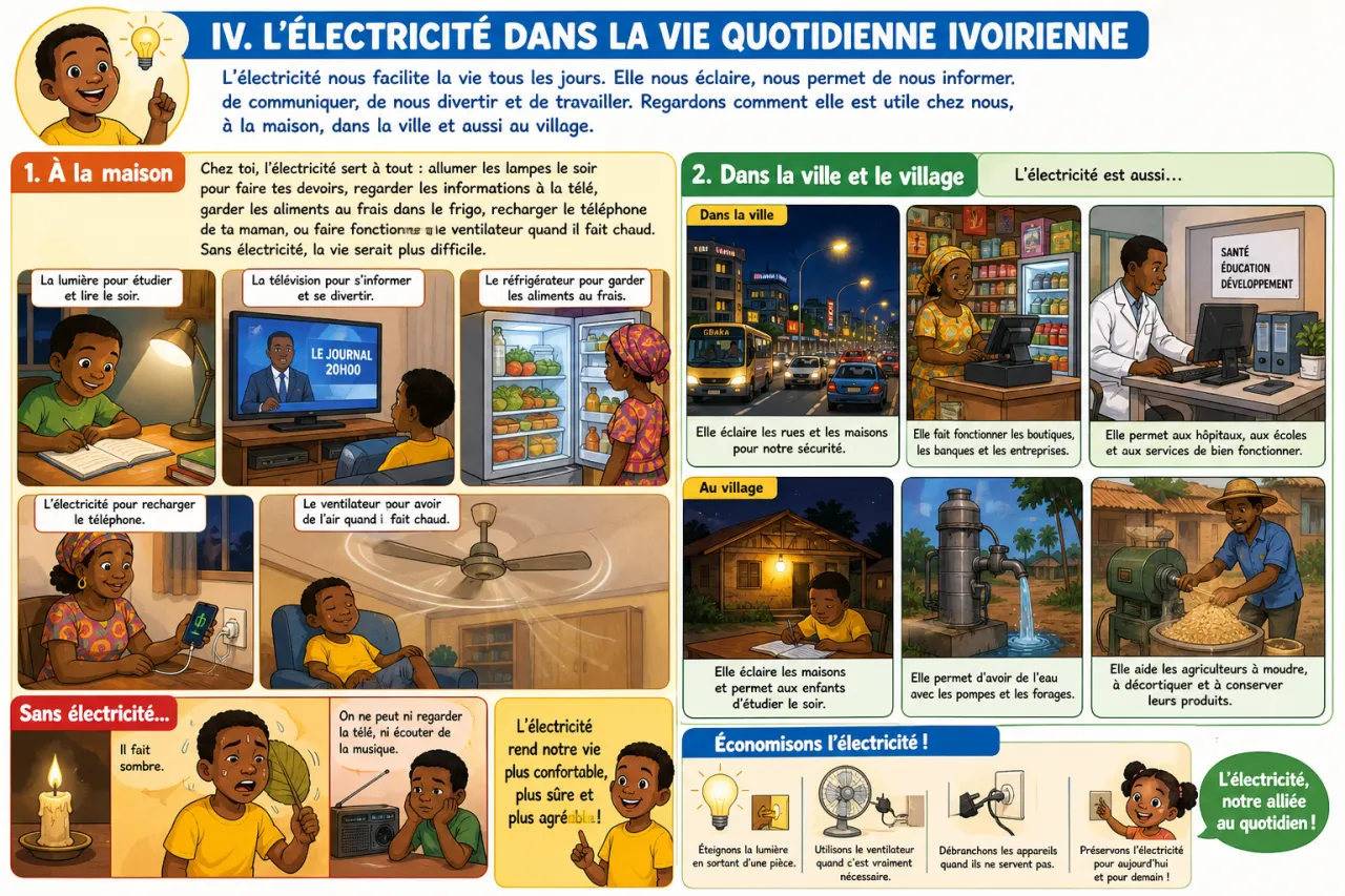Qu'est-ce que l'électricité ? — illustration