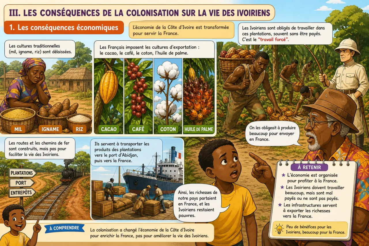 La colonisation française en CI — illustration