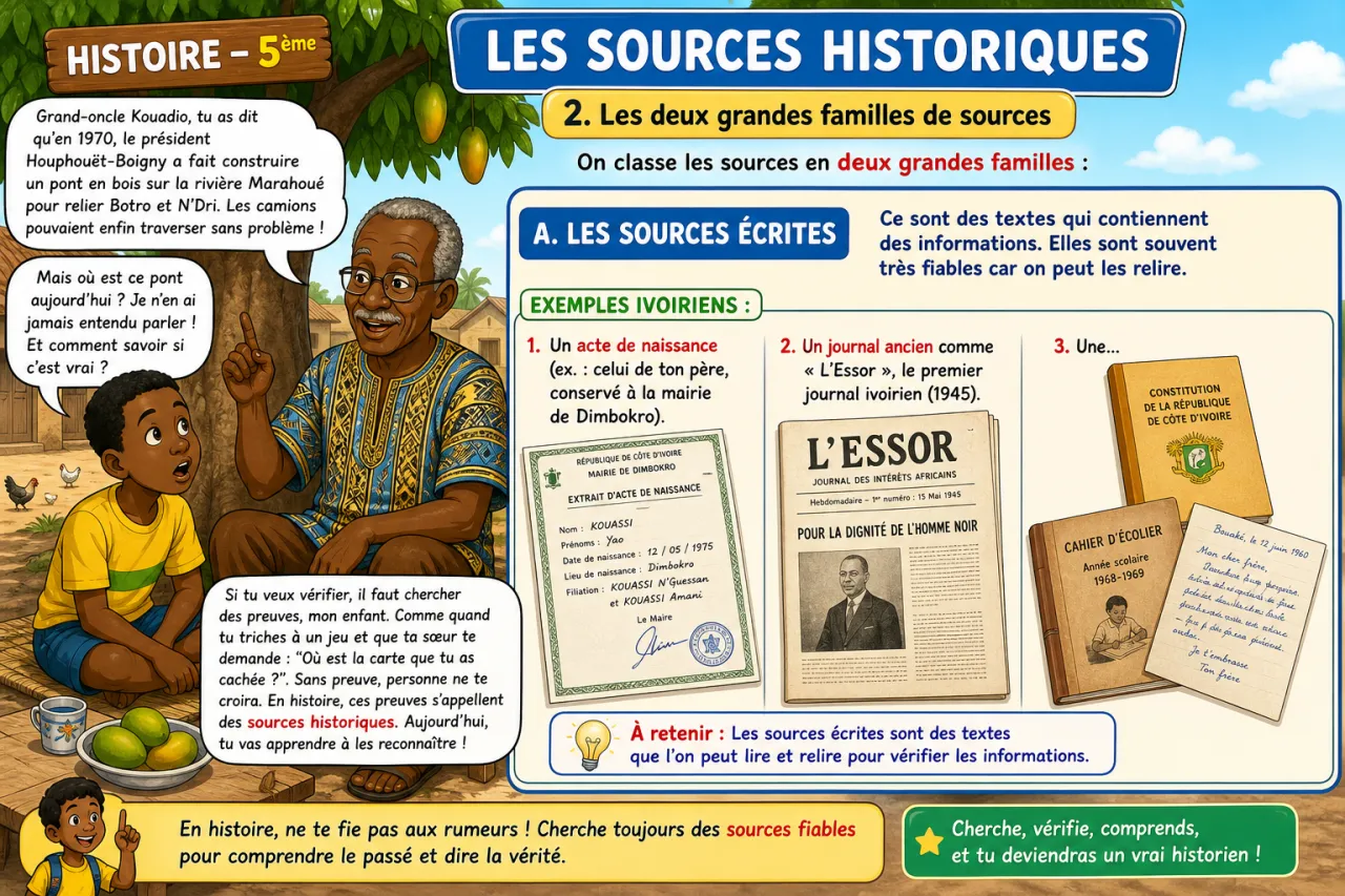 Les sources historiques — illustration