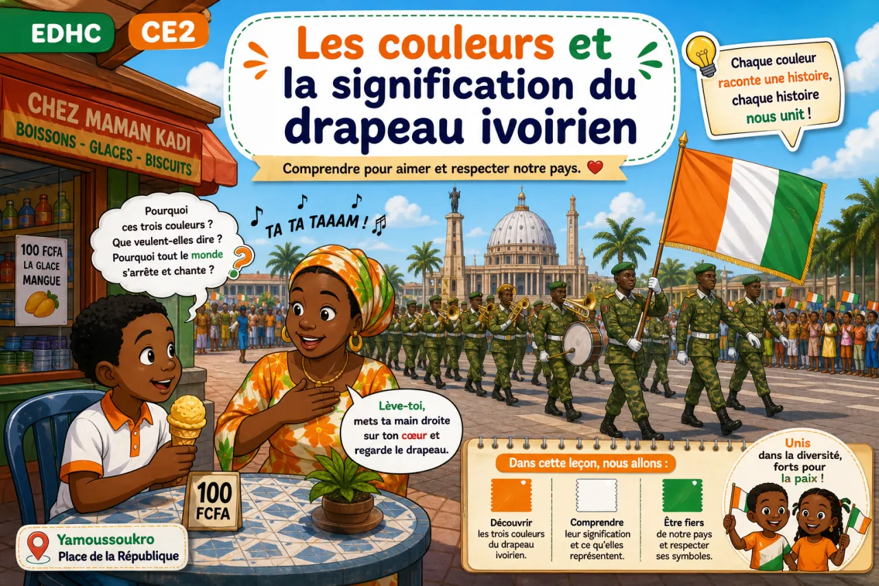 Les couleurs et la signification du drapeau ivoirien