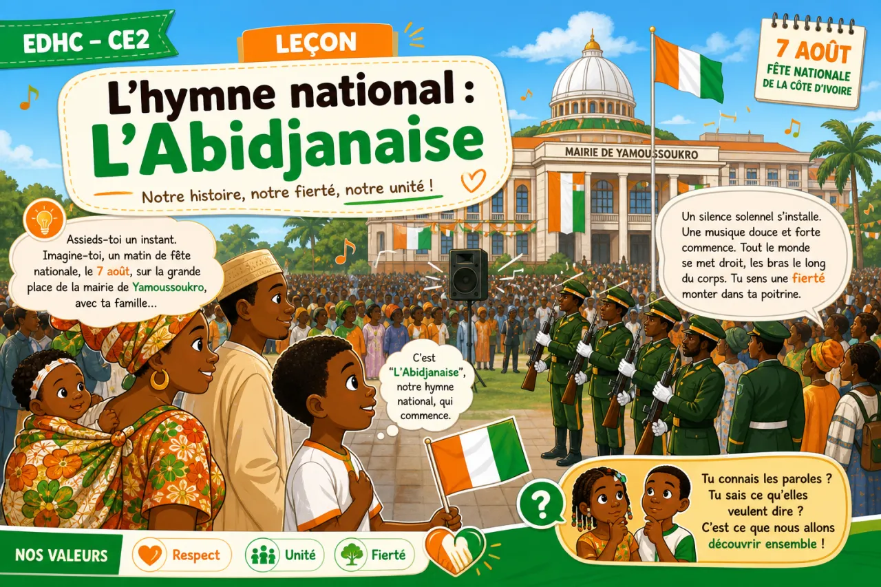 L'hymne national : L'Abidjanaise
