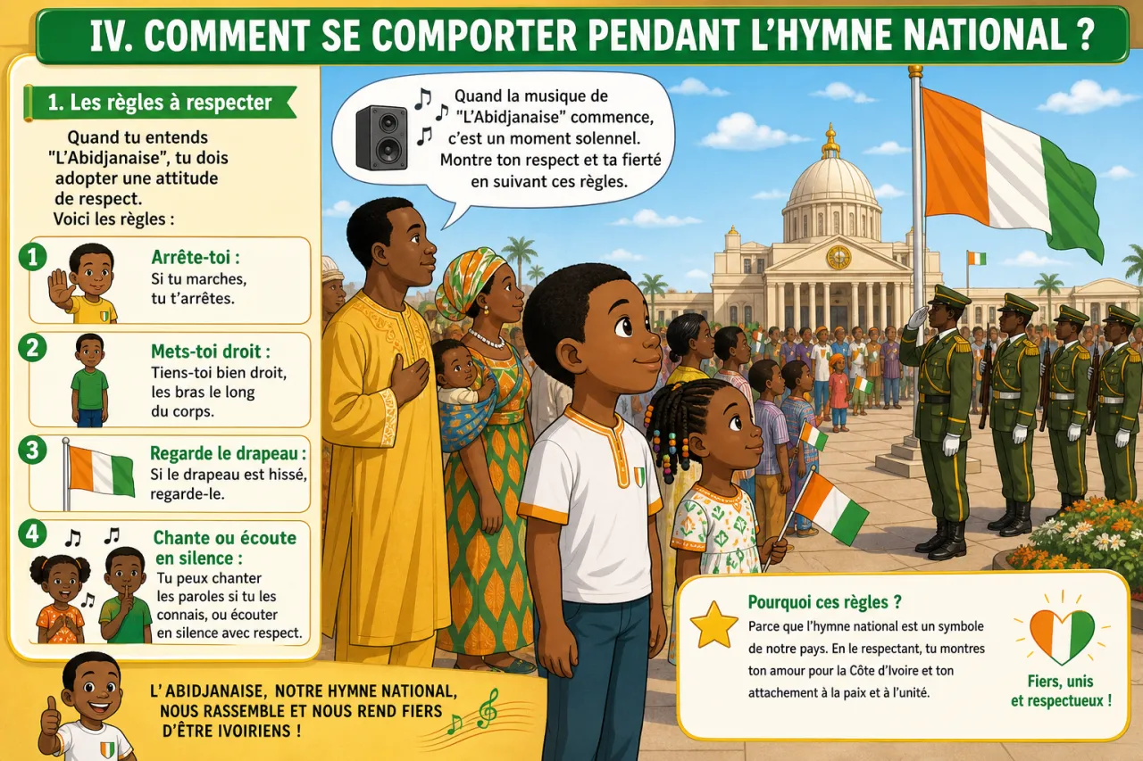 L'hymne national : L'Abidjanaise — illustration