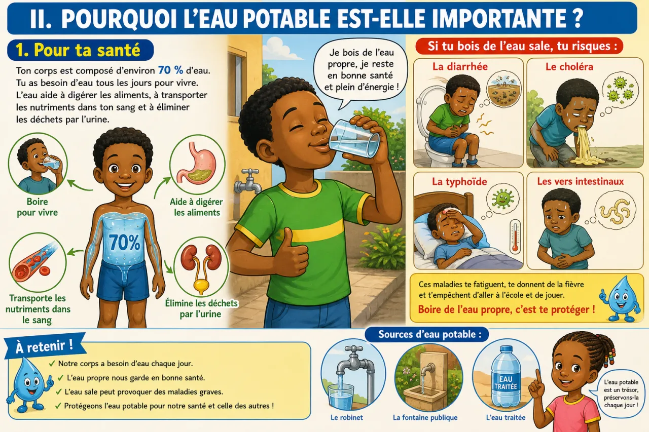 L'eau potable : une ressource à protéger — illustration