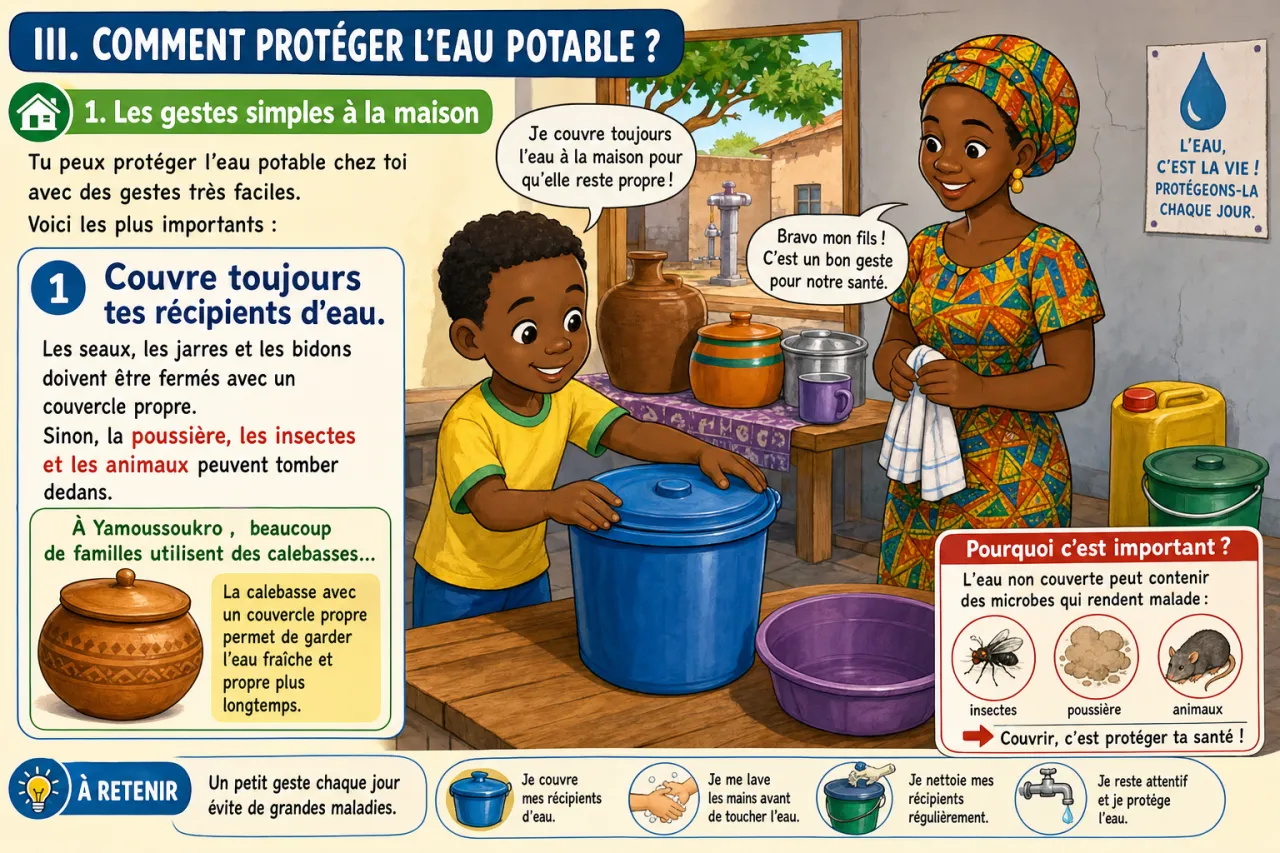 L'eau potable : une ressource à protéger — illustration