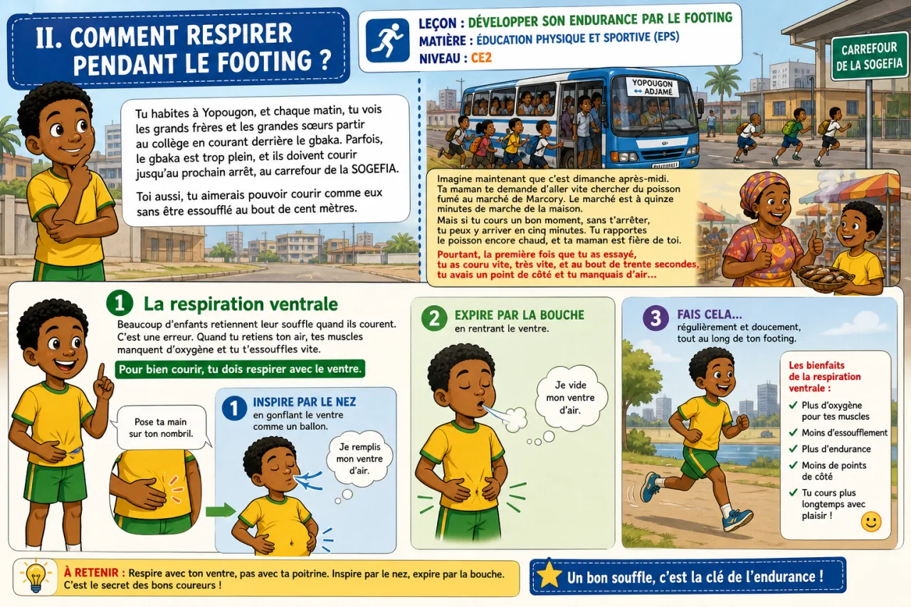 Développer son endurance par le footing — illustration
