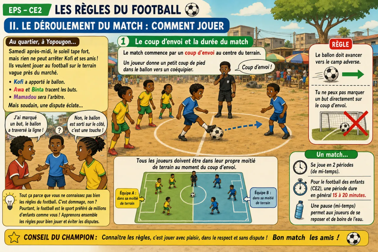 Les règles du football — illustration