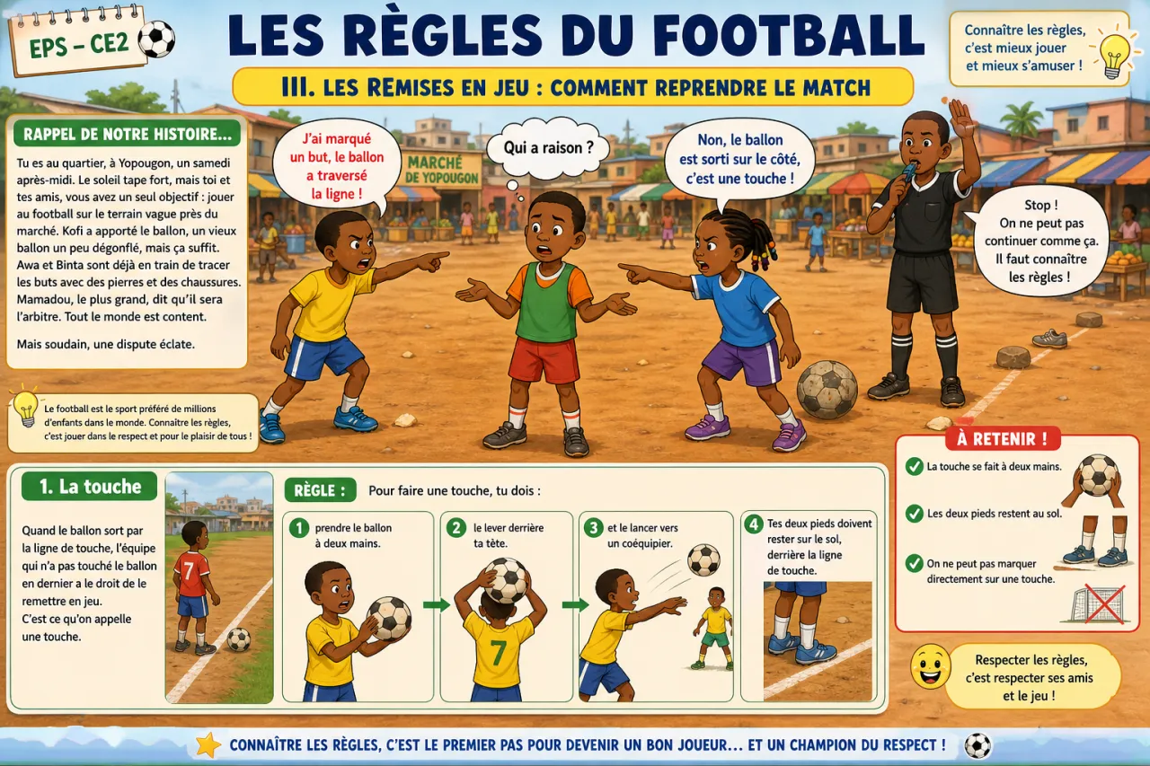 Les règles du football — illustration