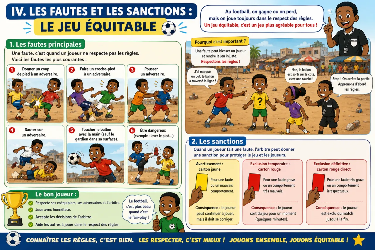 Les règles du football — illustration