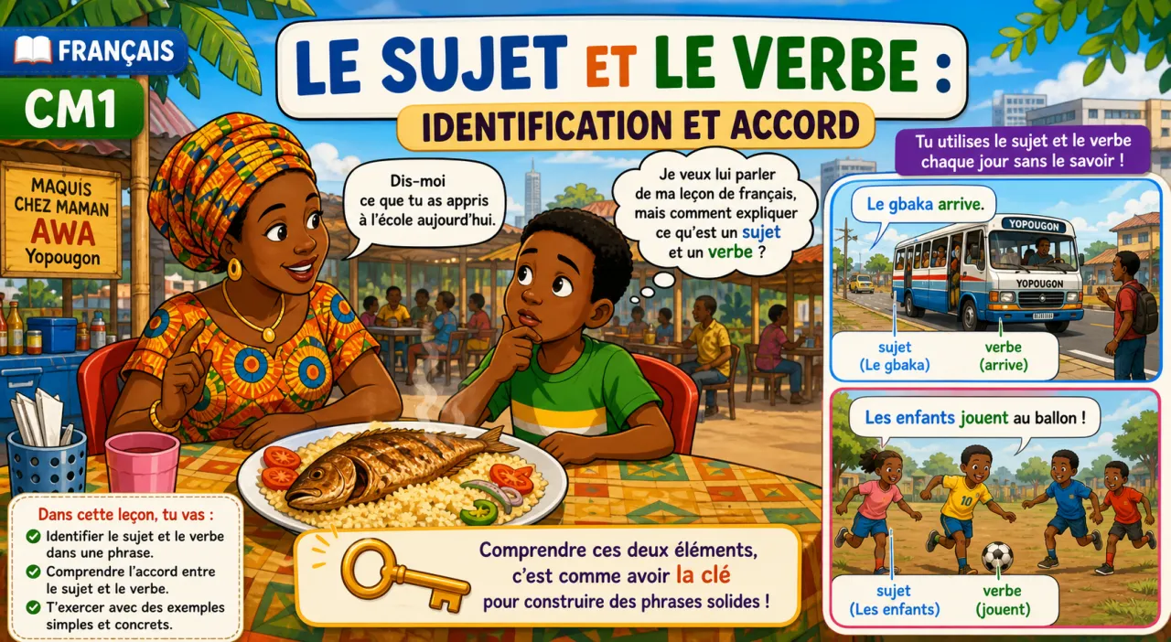Le sujet et le verbe : identification et accord