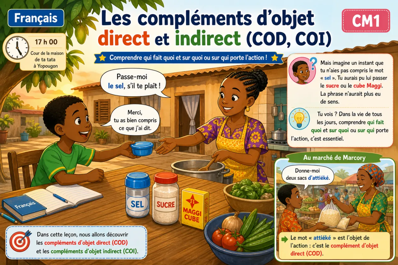 Les compléments d'objet direct et indirect (COD, COI)
