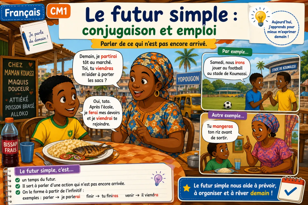 Le futur simple : conjugaison et emploi