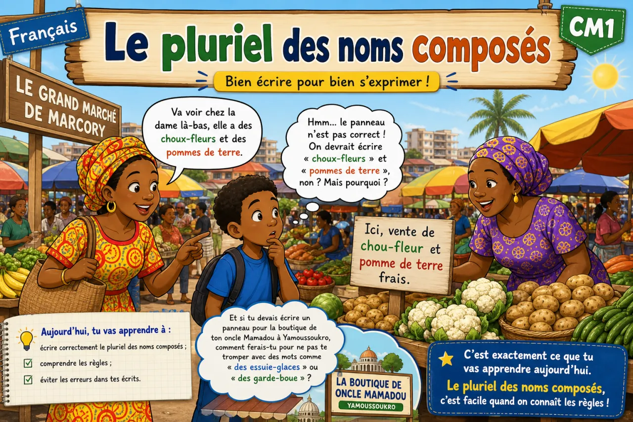 Le pluriel des noms composés