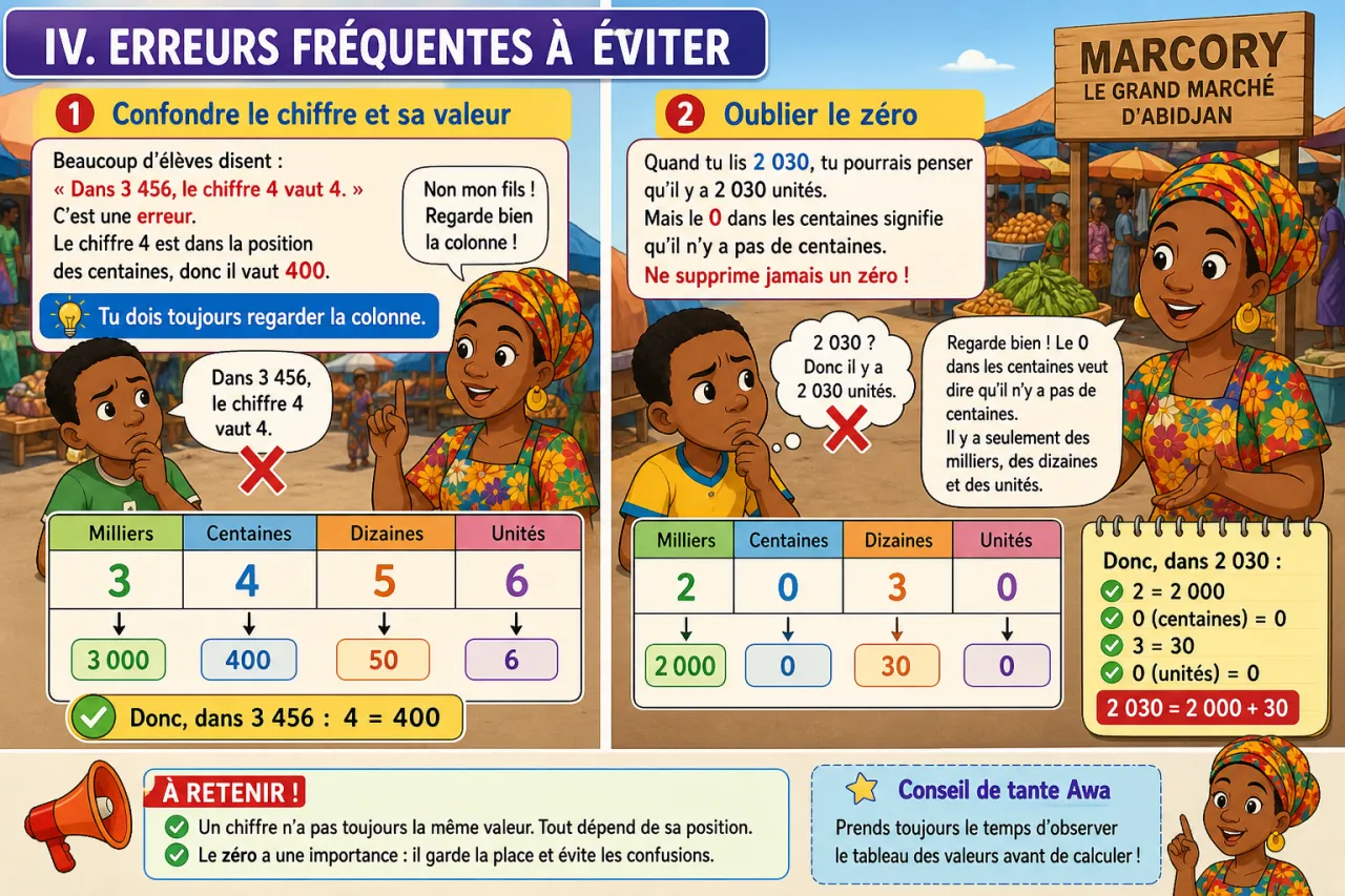 Comprendre la valeur positionnelle des chiffres — illustration