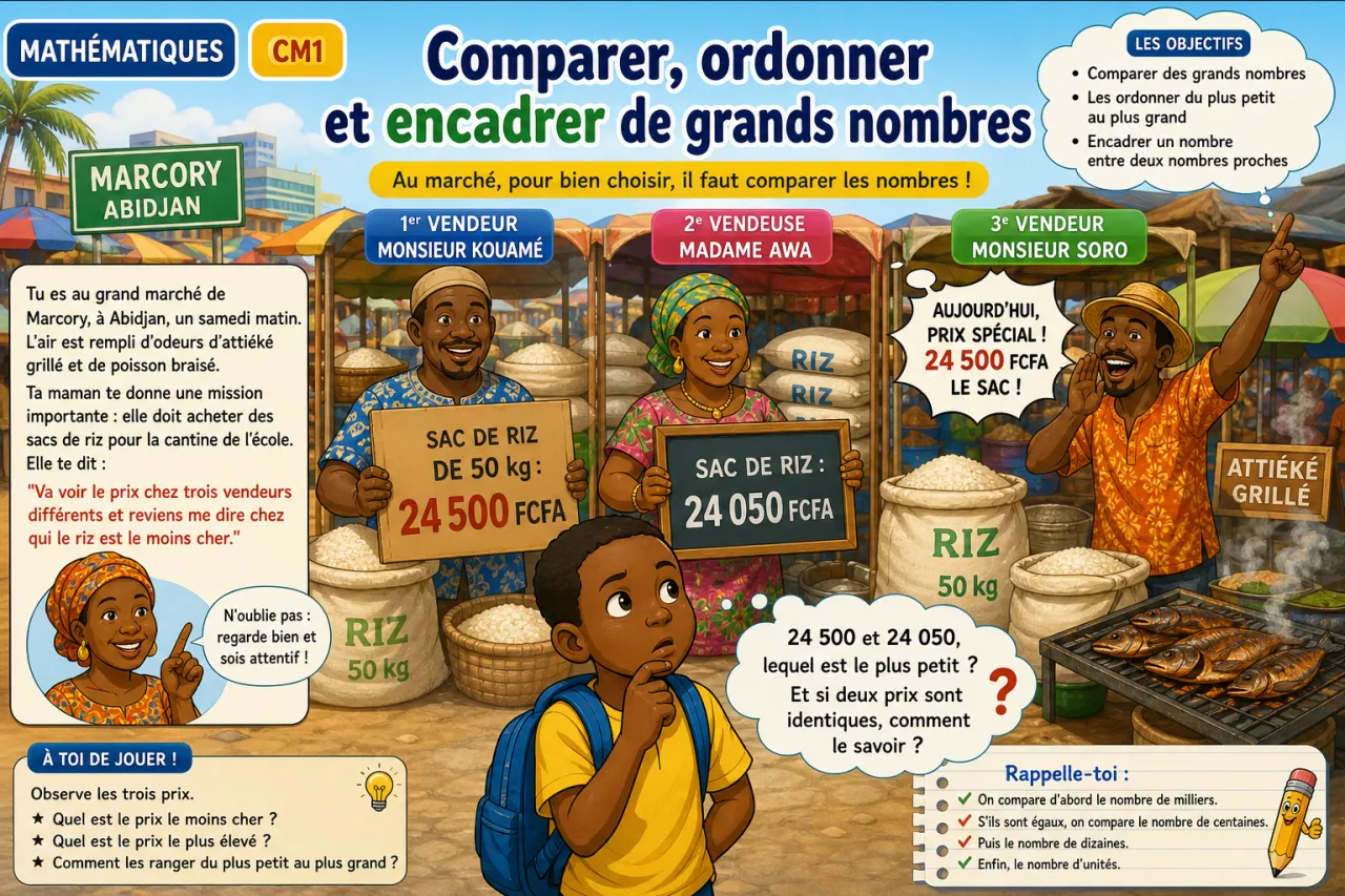 Comparer, ordonner et encadrer de grands nombres