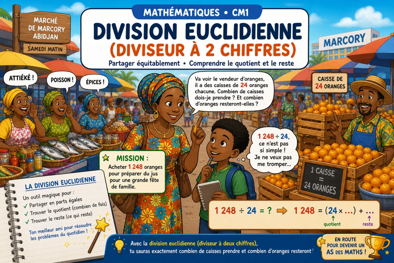 Division euclidienne (diviseur à 2 chiffres)