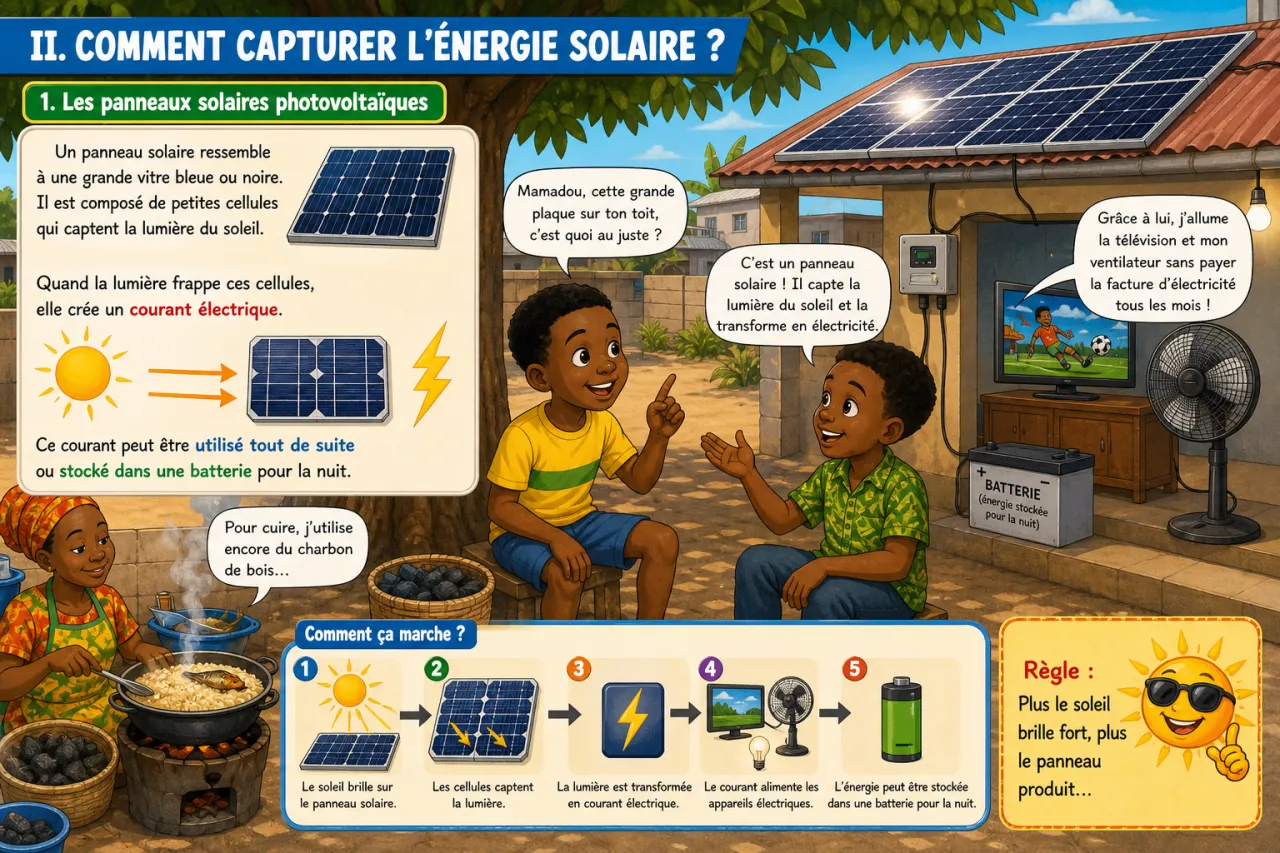 L'énergie solaire et ses usages en CI — illustration