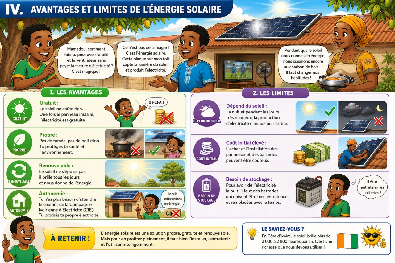 L'énergie solaire et ses usages en CI — illustration