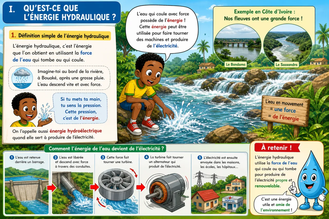 L'énergie hydraulique : les barrages ivoiriens — illustration