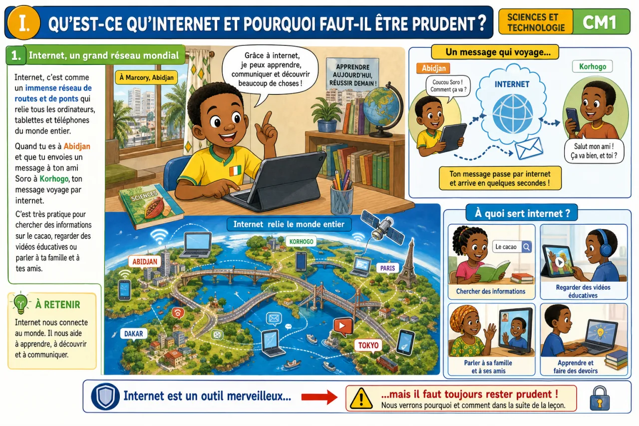 Naviguer sur internet de façon sûre — illustration