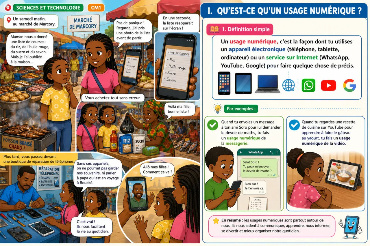 Les usages numériques dans la vie quotidienne — illustration