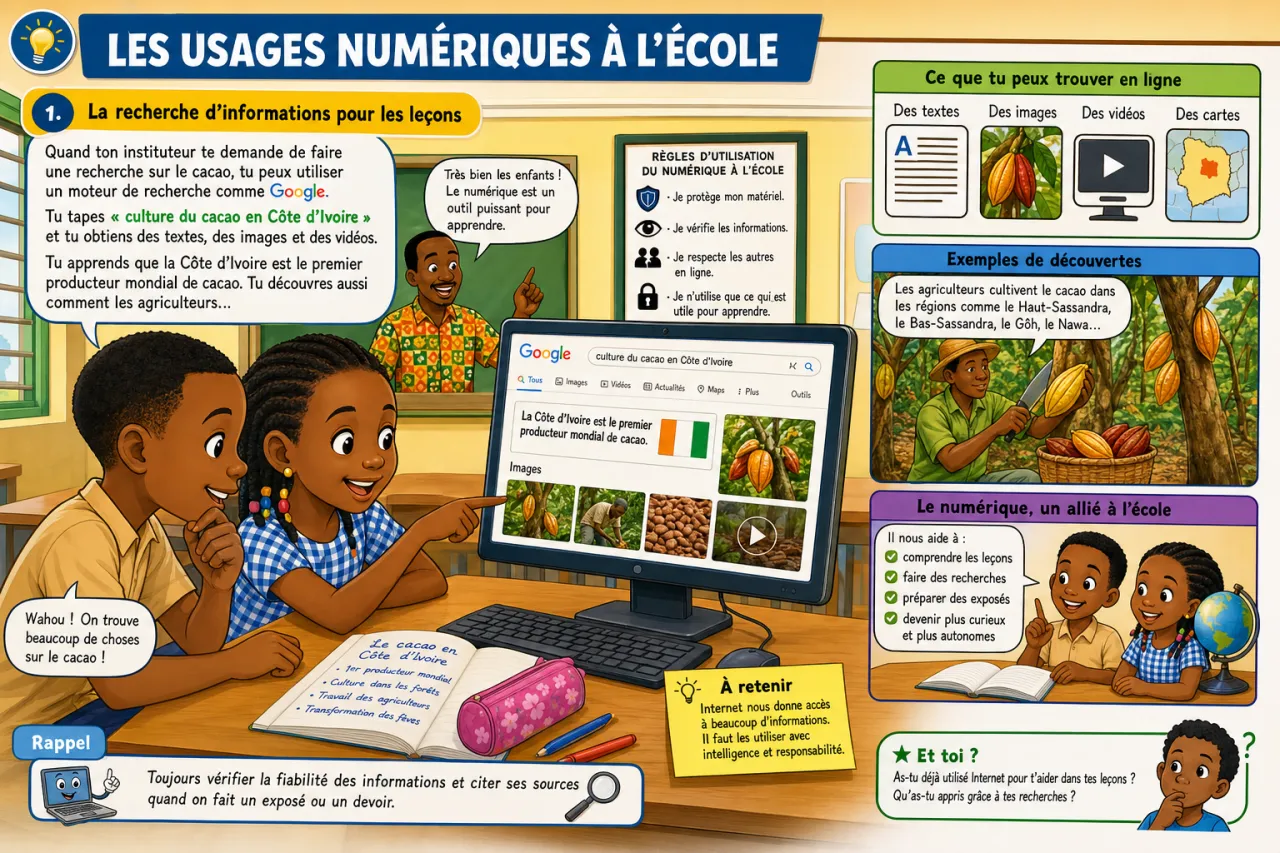 Les usages numériques dans la vie quotidienne — illustration