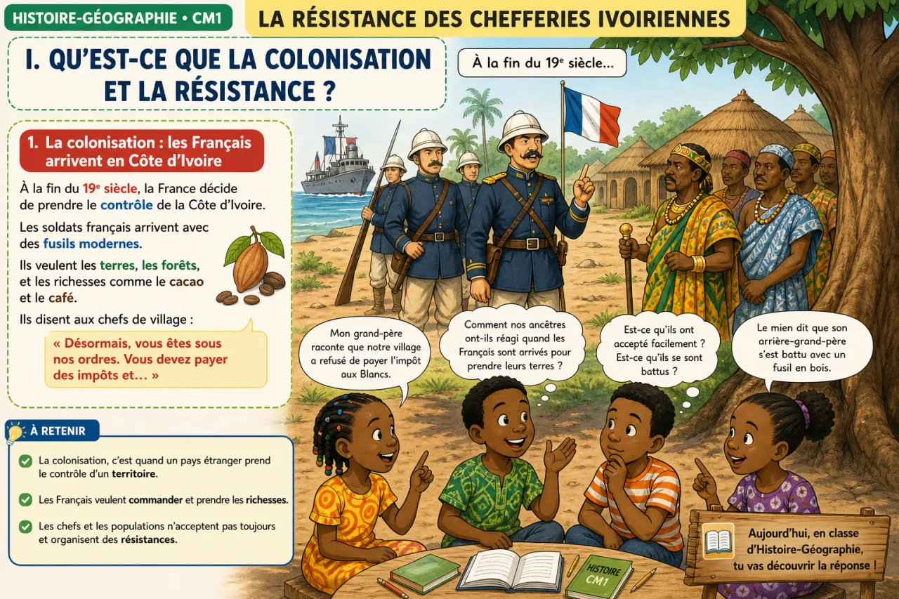 La résistance des chefferies ivoiriennes — illustration