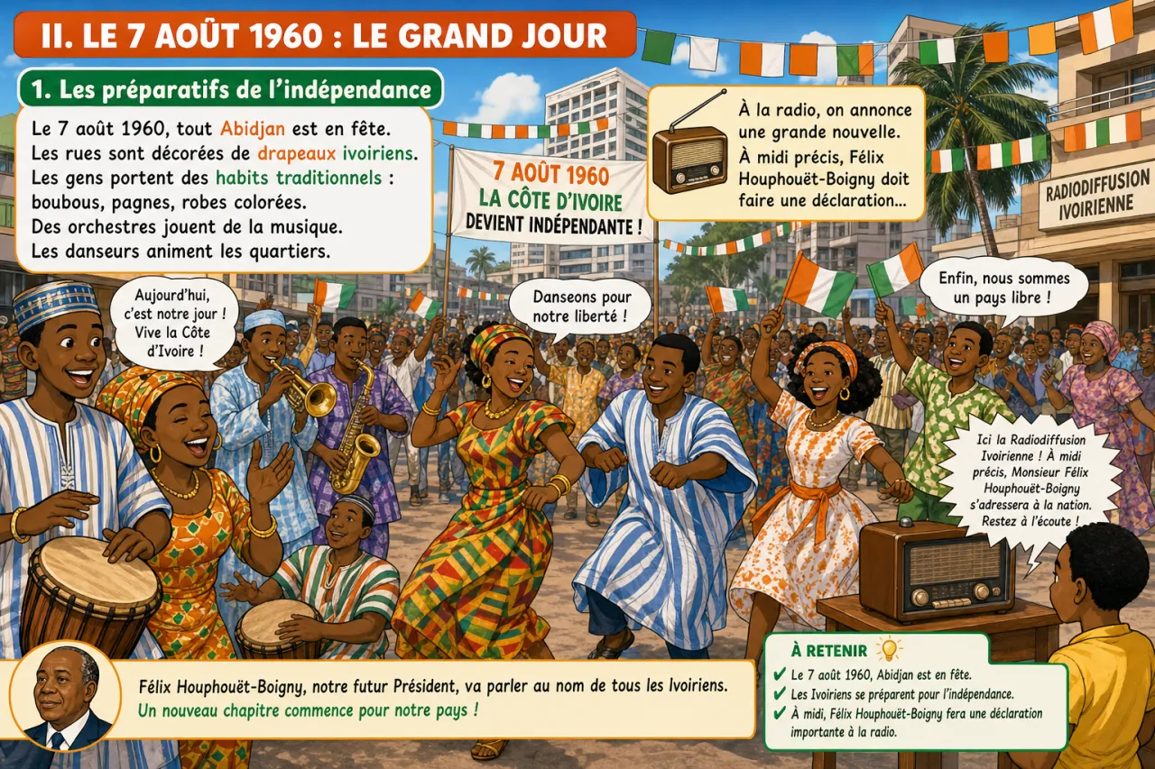Le 7 août 1960 : naissance de la République — illustration