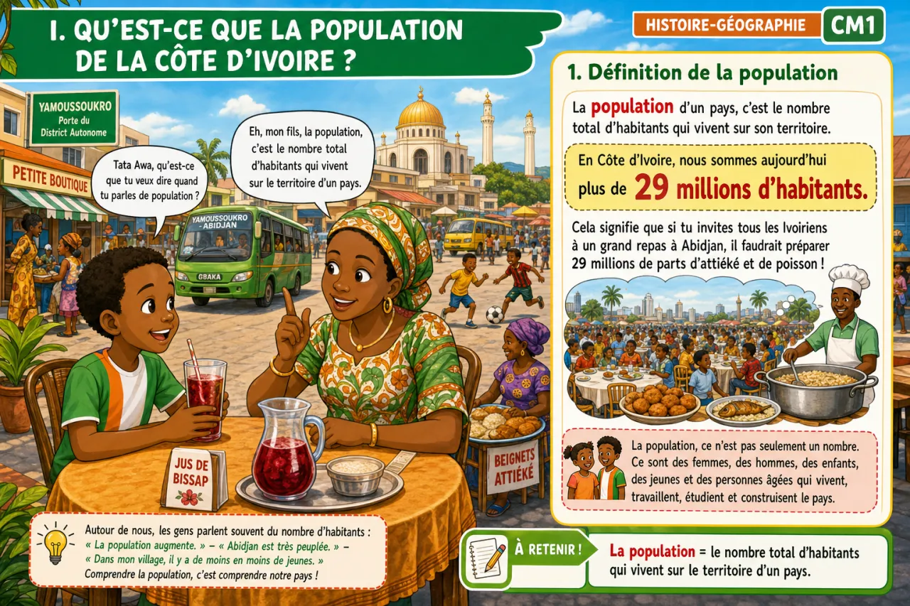 La population de CI : croissance et répartition — illustration
