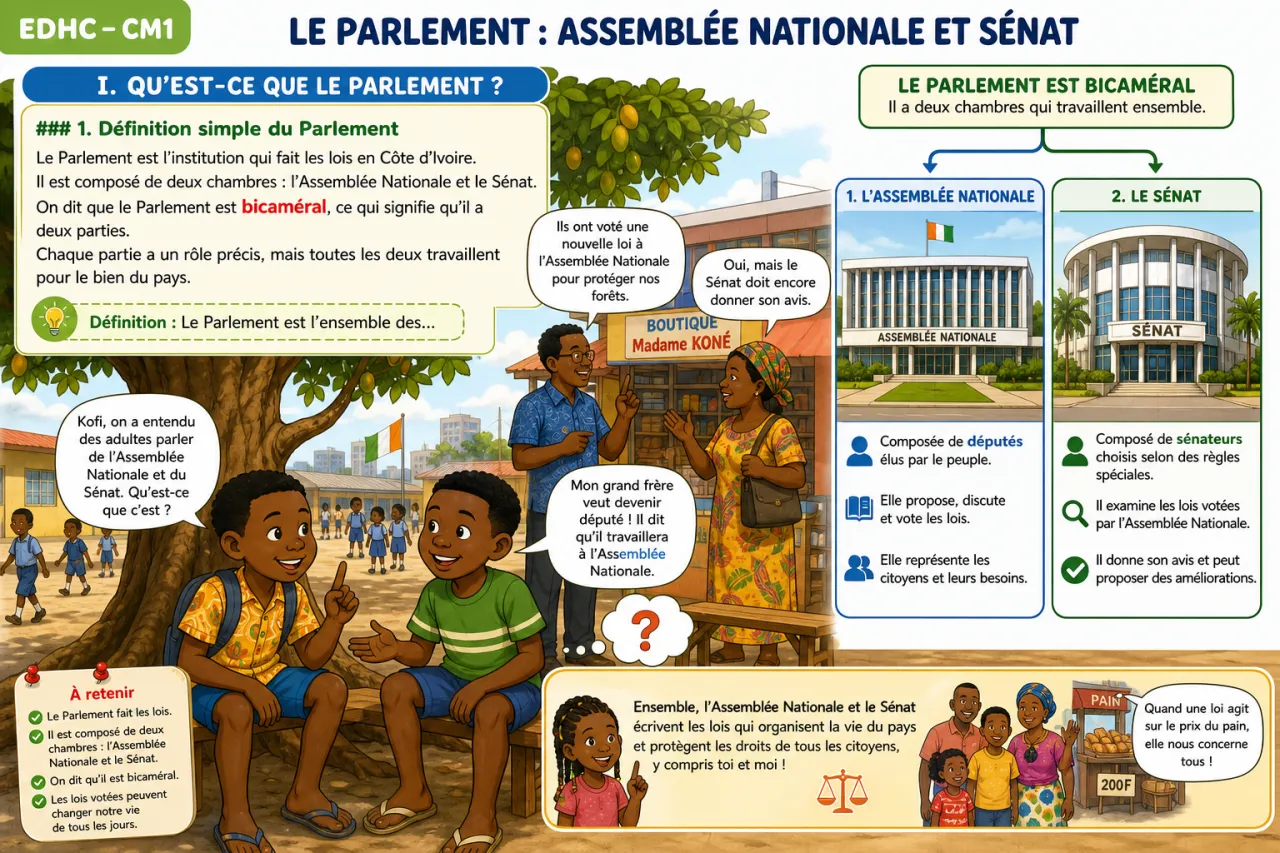 Le Parlement : Assemblée Nationale et Sénat — illustration