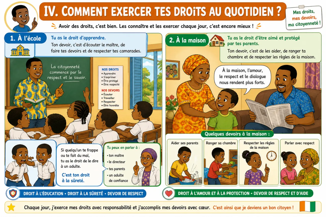 Les droits civils et politiques du citoyen — illustration