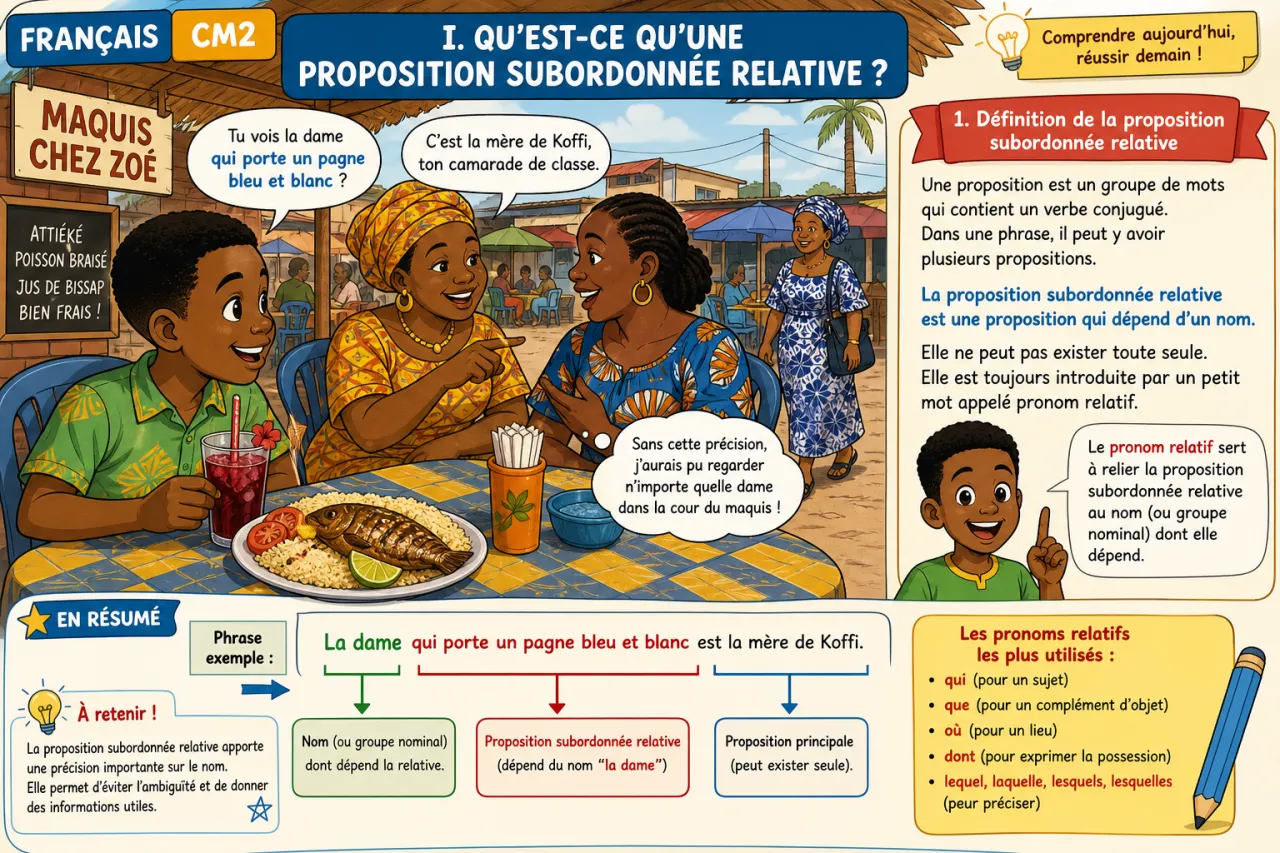 La proposition subordonnée relative — illustration