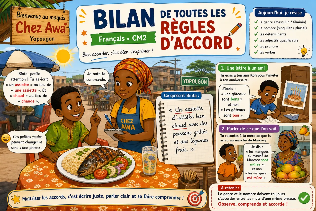 Bilan de toutes les règles d'accord
