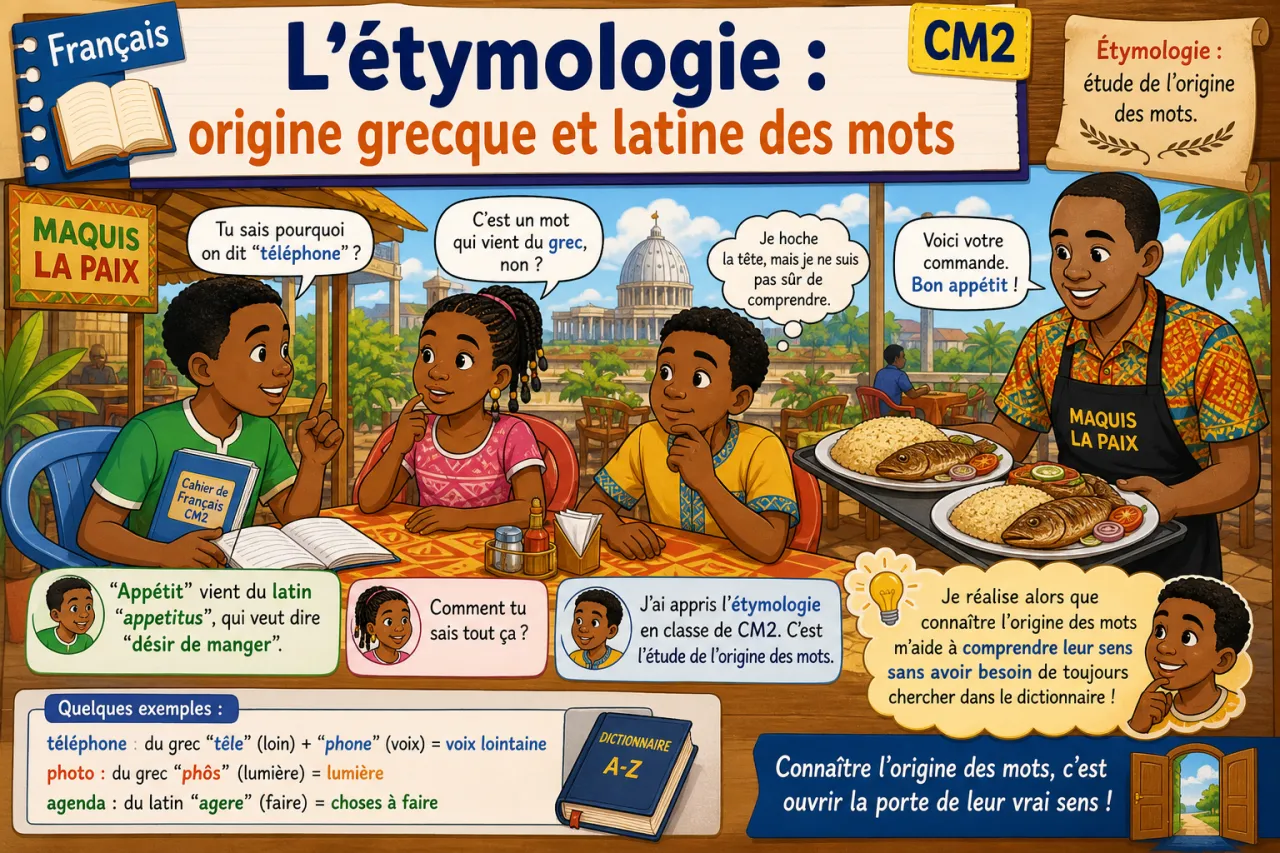 L'étymologie : origine grecque et latine des mots