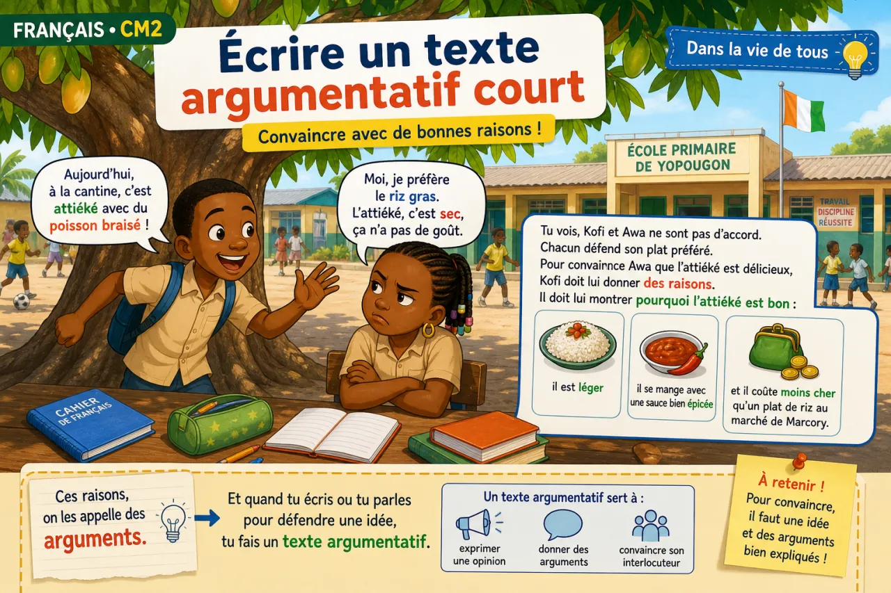 Écrire un texte argumentatif court