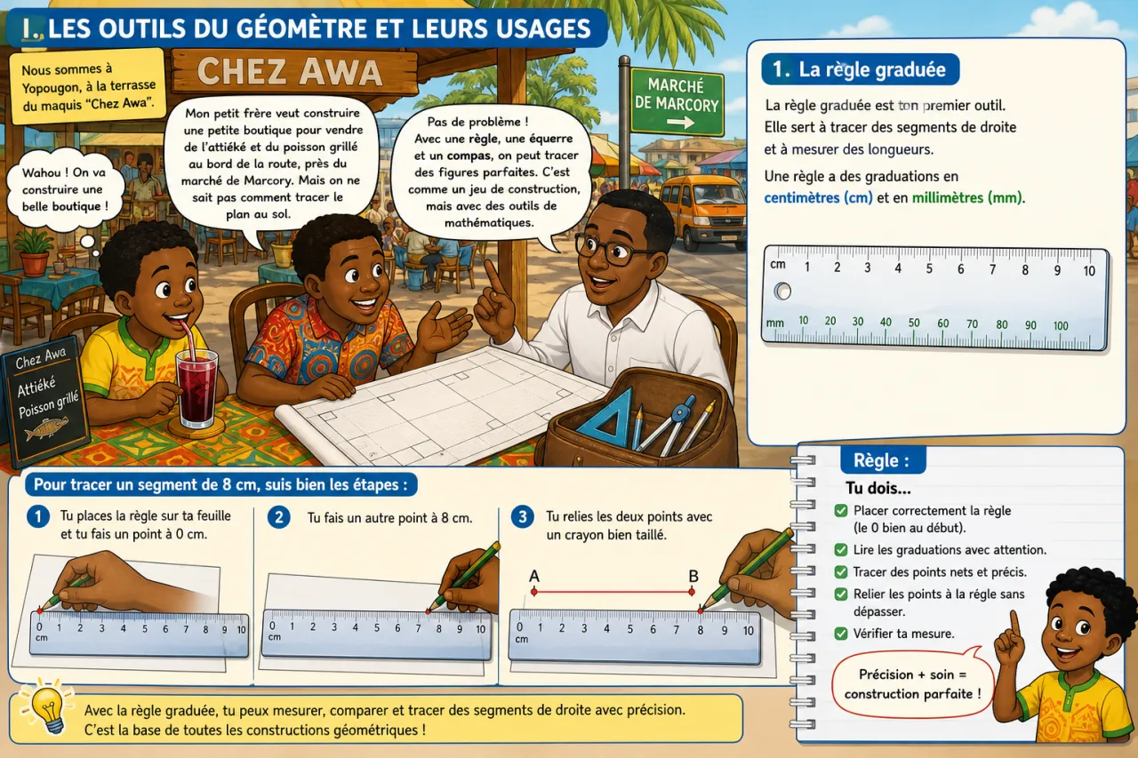 Réaliser des constructions géométriques précises — illustration
