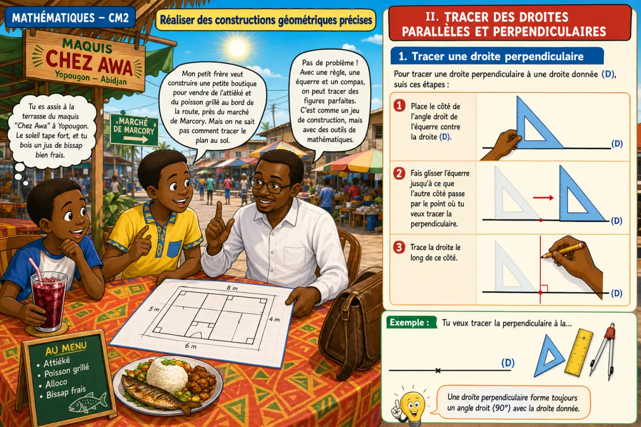 Réaliser des constructions géométriques précises — illustration