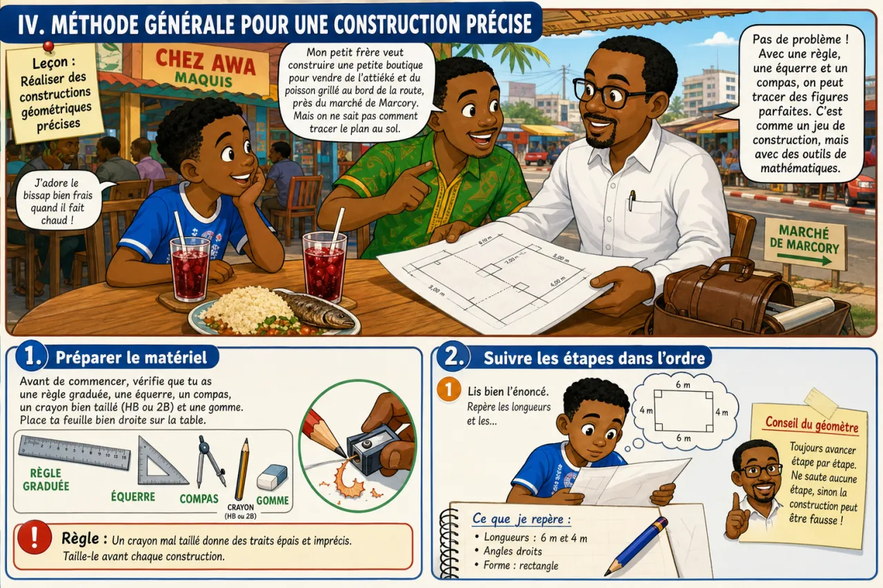 Réaliser des constructions géométriques précises — illustration