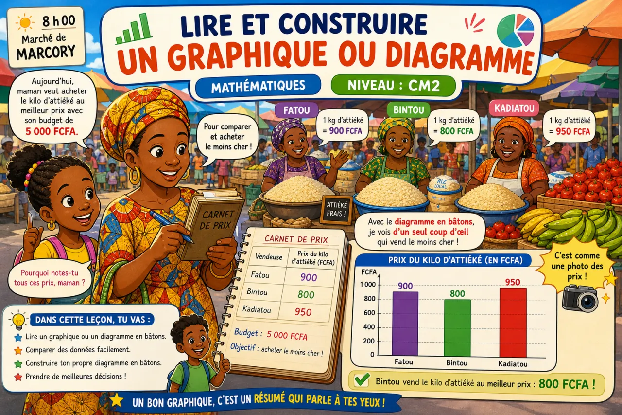 Lire et construire un graphique ou diagramme
