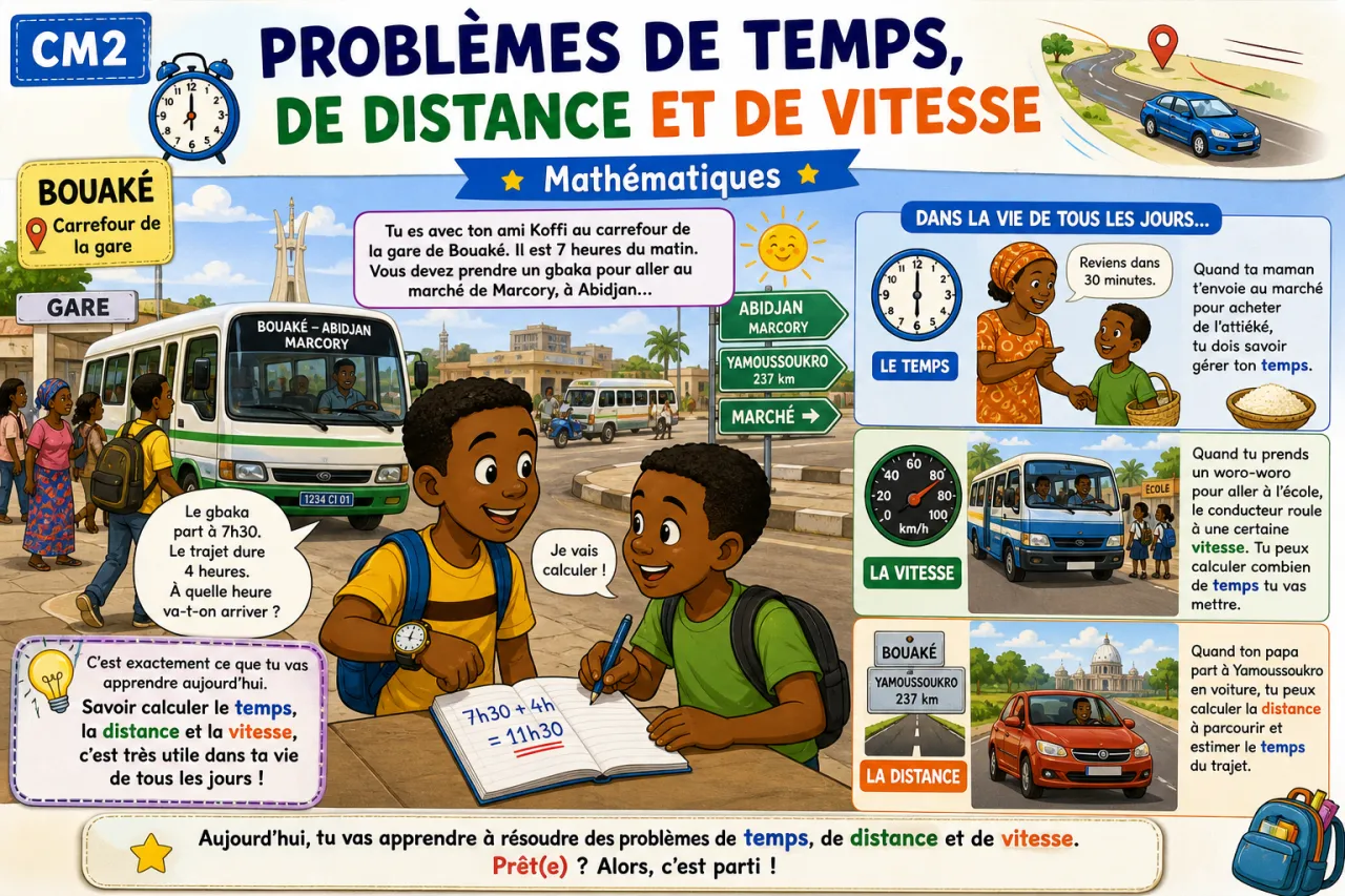 Problèmes de temps, de distance et de vitesse