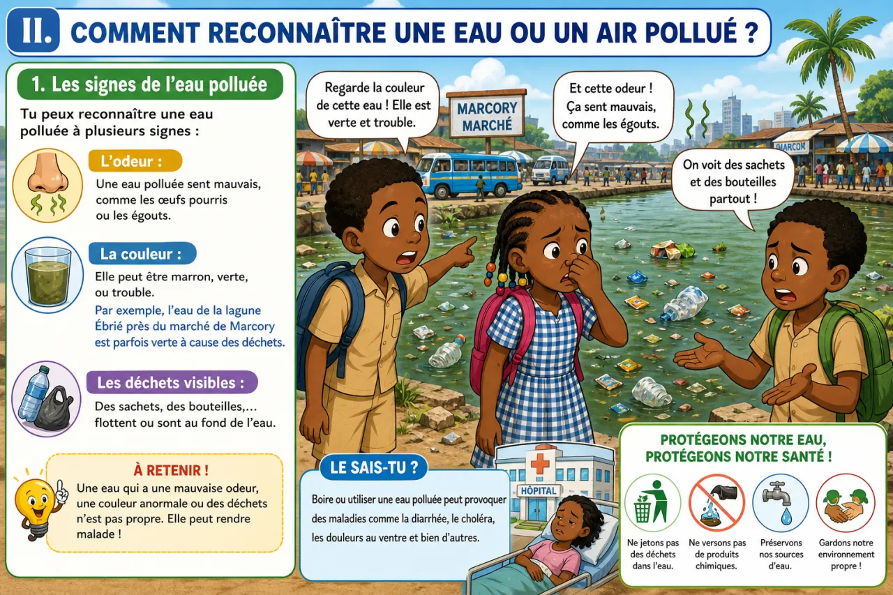 La pollution de l'eau et de l'air en CI — illustration