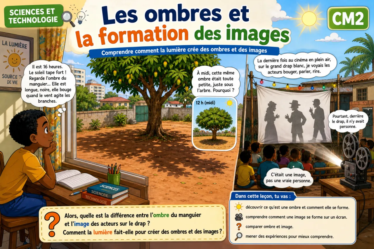 Les ombres et la formation des images