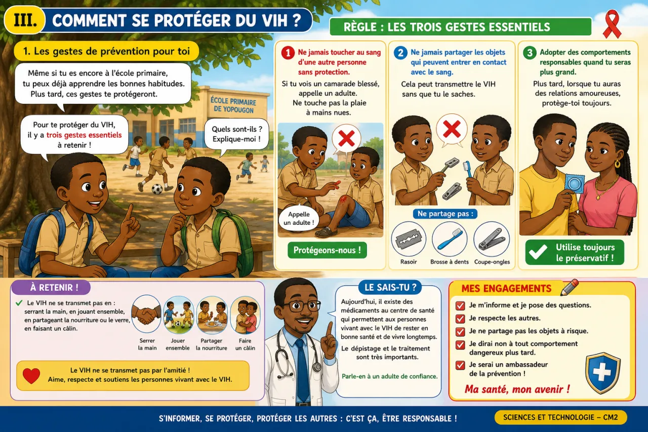 Le VIH/SIDA : comprendre et prévenir — illustration