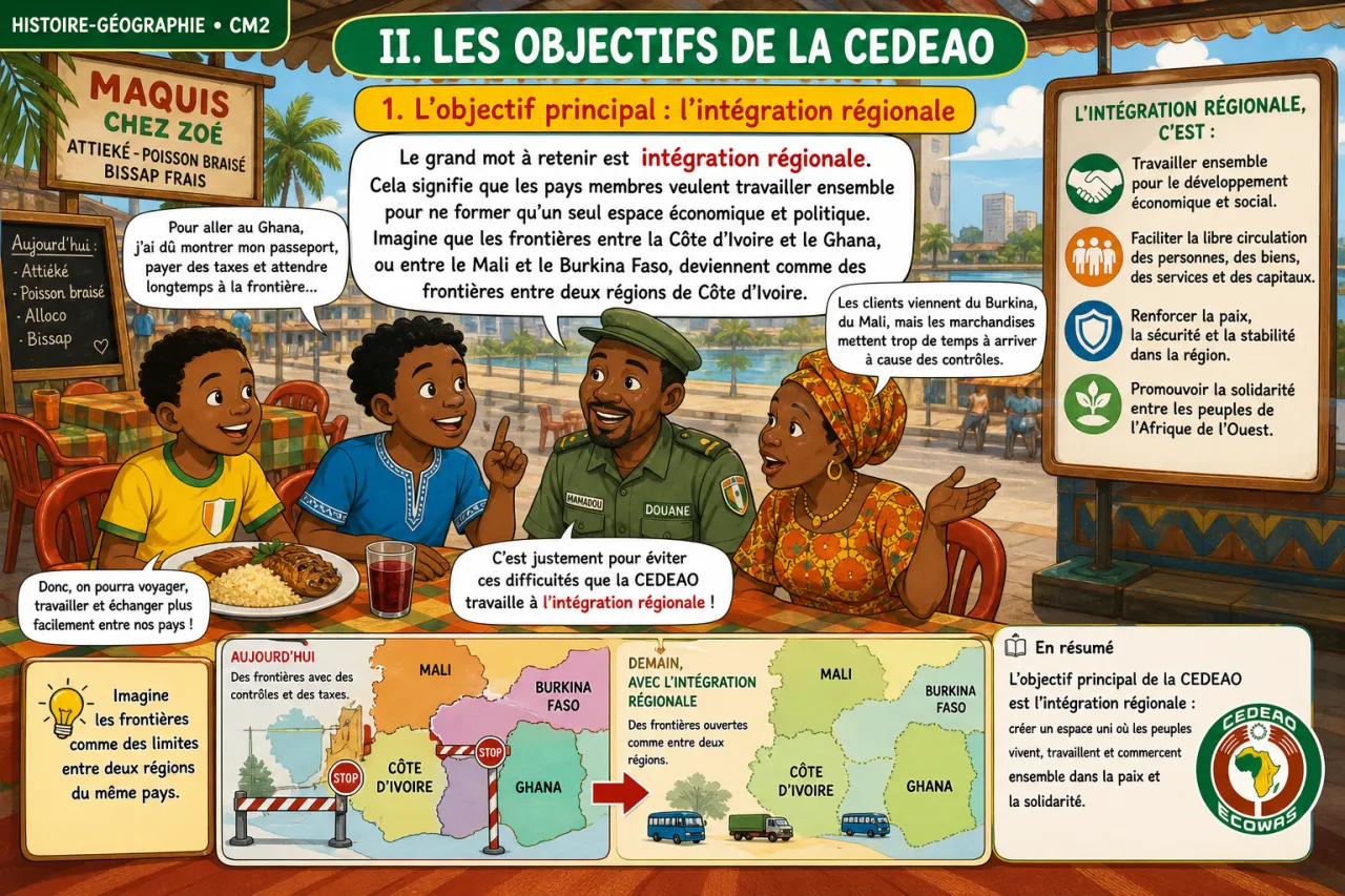 La CEDEAO : objectifs et pays membres — illustration