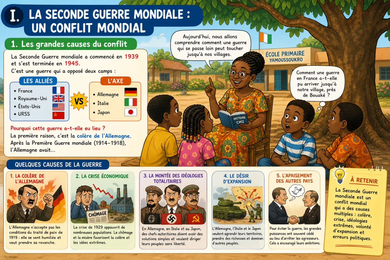 La Seconde Guerre mondiale et la décolonisation africaine — illustration